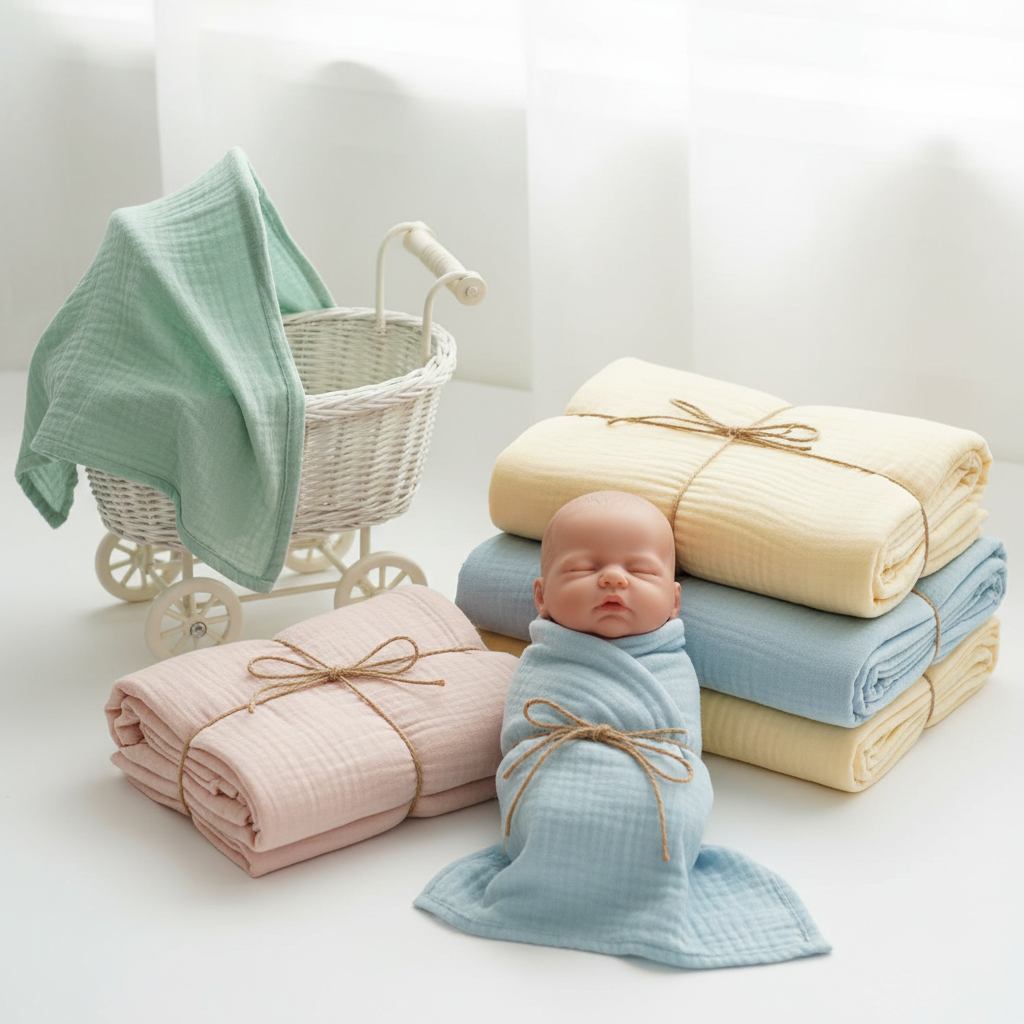 Cotton Muslin Swaddle Blanket (2-Pack)