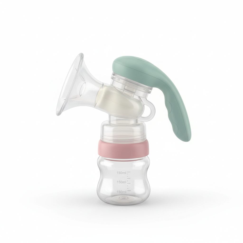 Manual Breast Pump with Bottle