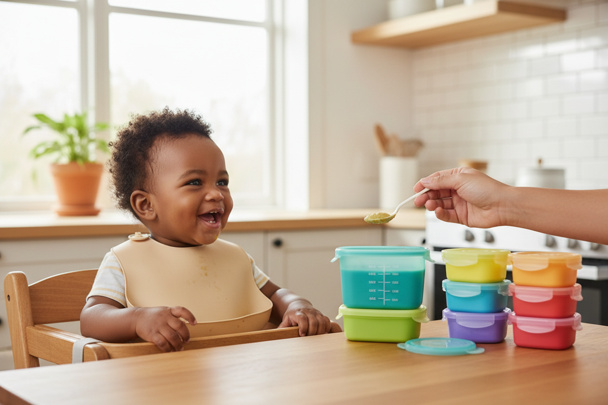 Baby Food Storage Container Set (6-Pack)