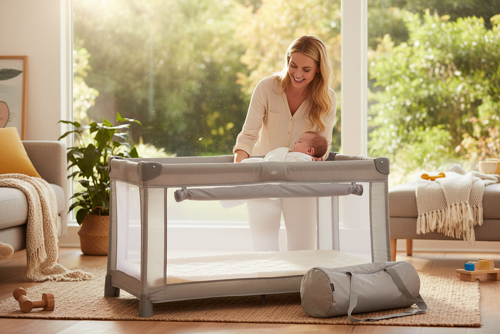 Portable Baby Travel Cot (Foldable)