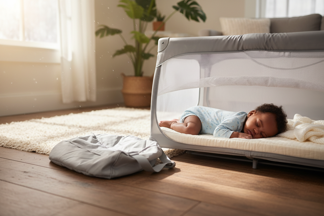Portable Baby Travel Cot (Foldable)