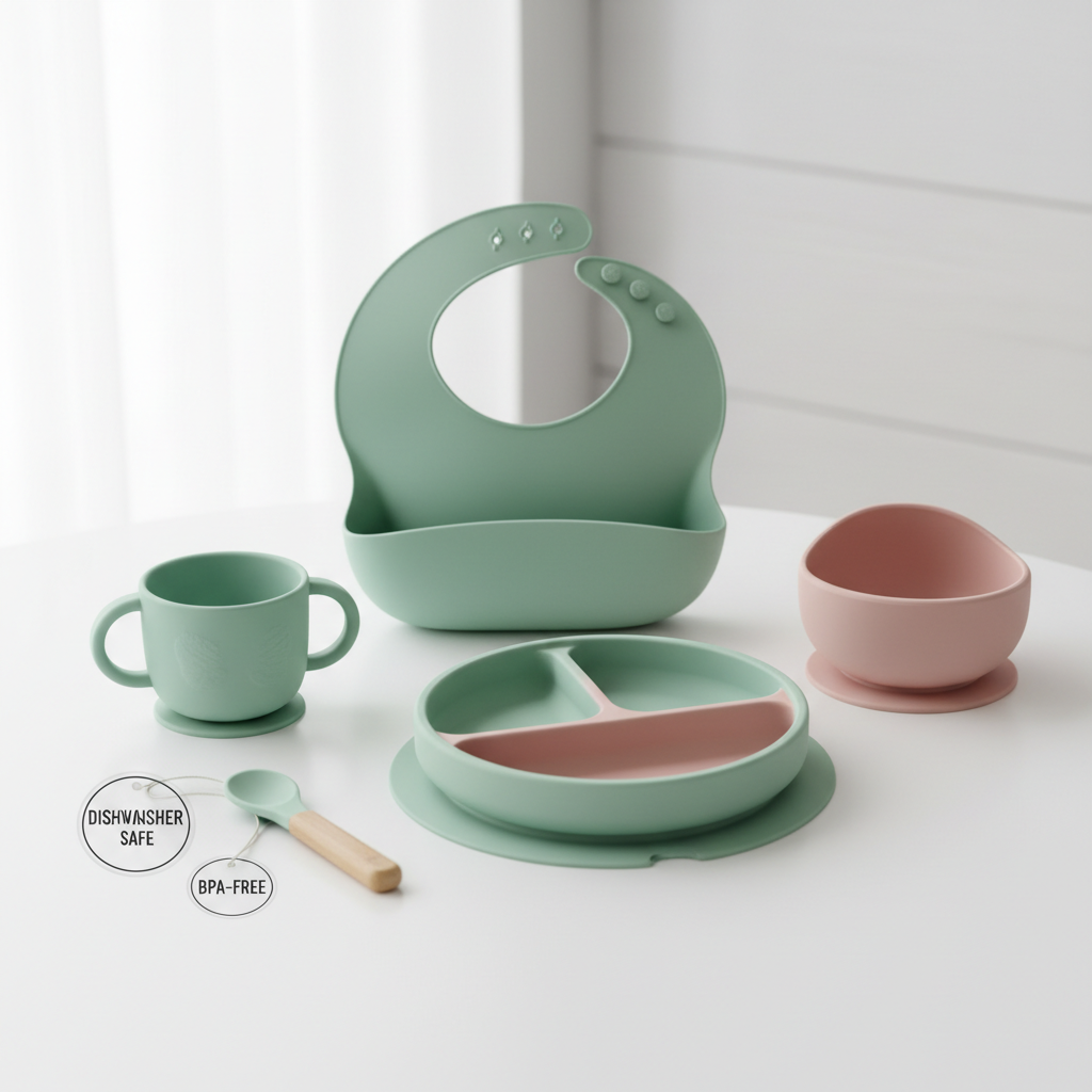 Complete Silicone Feeding Set (5-Piece)