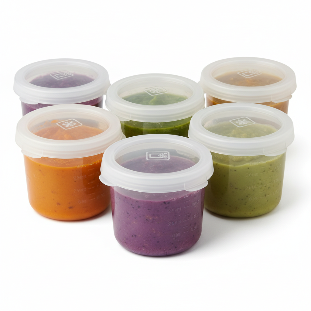 Baby Food Storage Container Set (6-Pack)