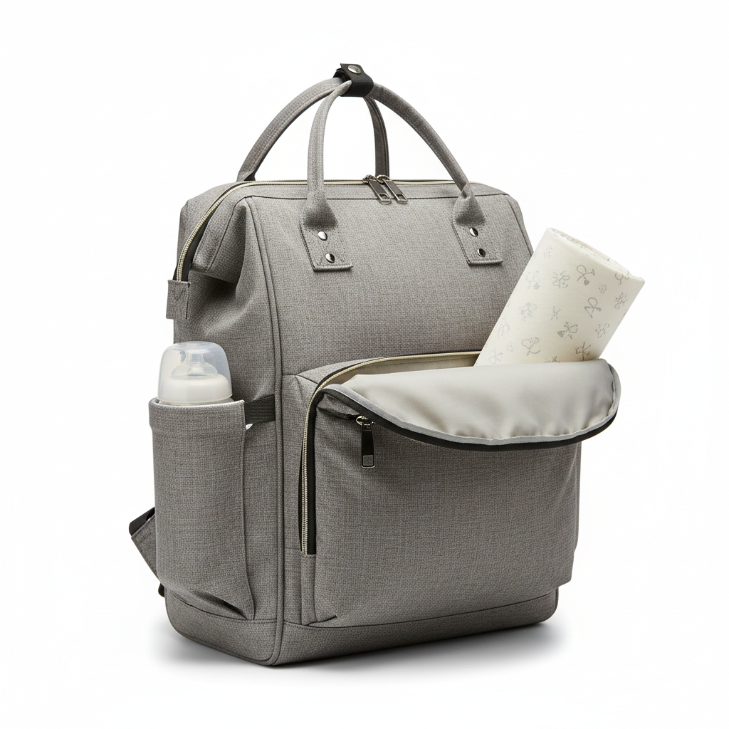 Nappy Bag Backpack (Water-Resistant)